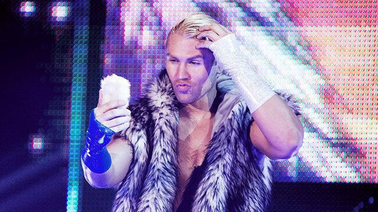 Tyler Breeze performing in WWE