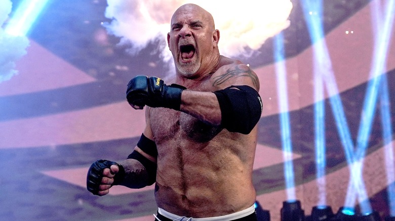 Goldberg during his farewell speech at 