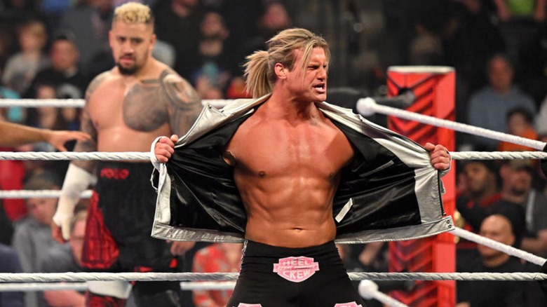 Dolph Ziggler Poses During His WWE Entrance