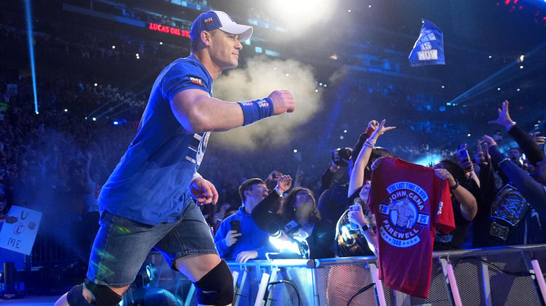John Cena dashes into his last Royal Rumble.