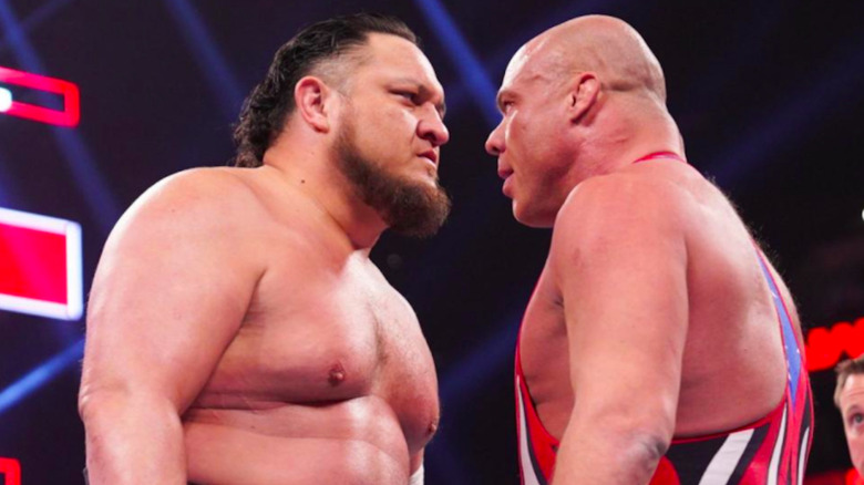 Samoa Joe vs Kurt Angle on "WWE Raw"