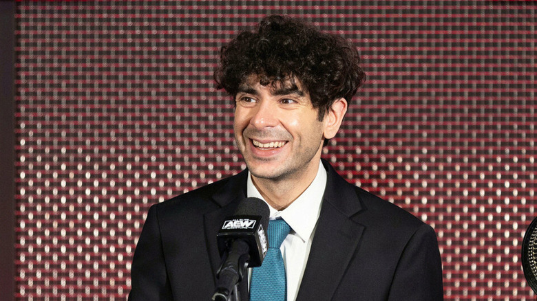 Tony Khan smiling