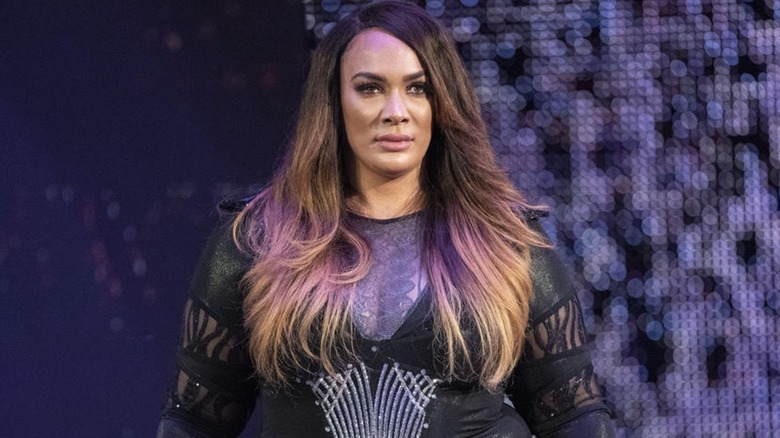 WWE's Nia Jax heads to the ring for a match on an episode of "WWE Raw."
