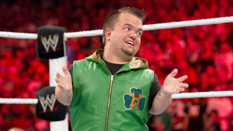 Hornswoggle looks as innocent as possible
