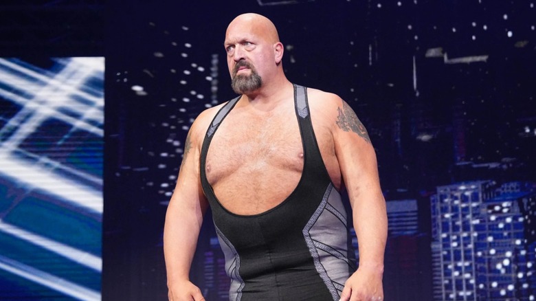 Paul Wight does not look happy