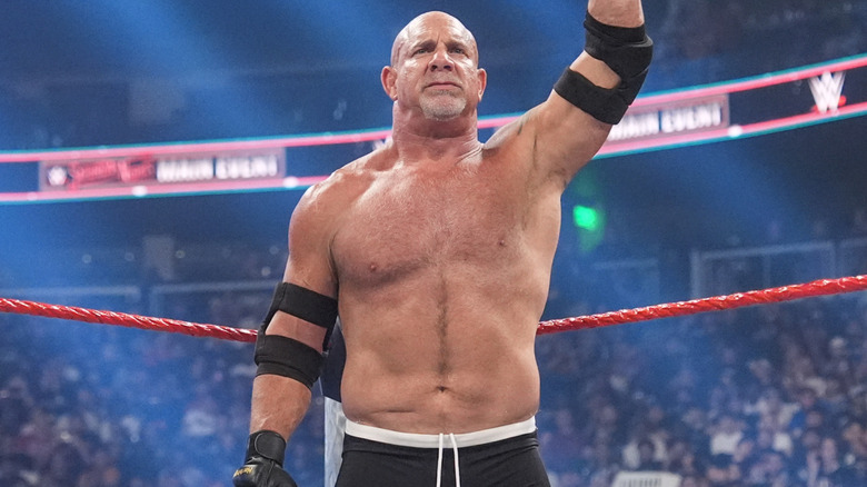 Goldberg is holding up his arm