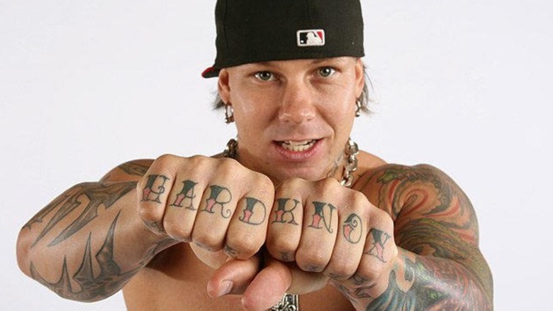 Shannon Moore Poses For A WWE Photoshoot