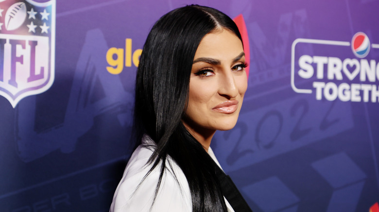 Sonya Deville smiling red carpet