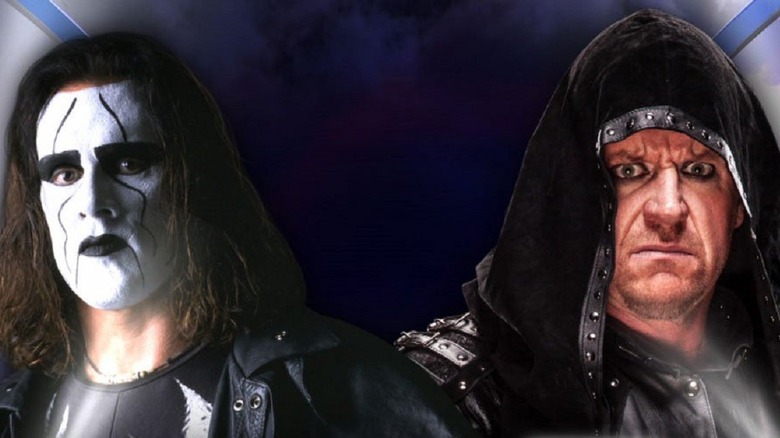 WWE's Sting vs The Undertaker Fantasy Warfare Graphic