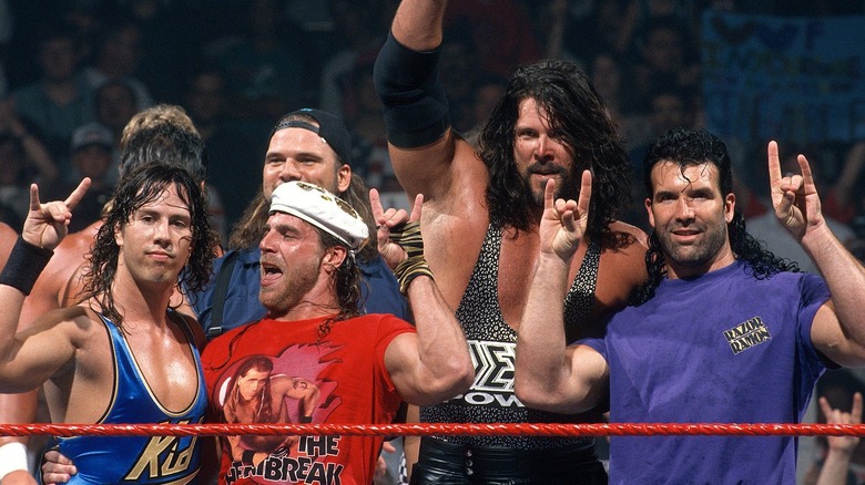 Sean Waltman, Shawn Michaels, Kevin Nash, and Scott Hall