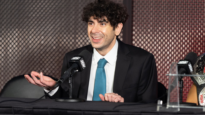 Tony Khan smiling