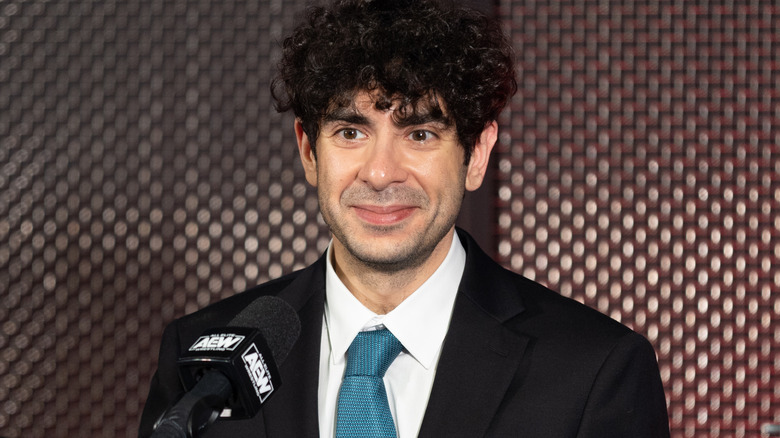 Tony Khan smiling
