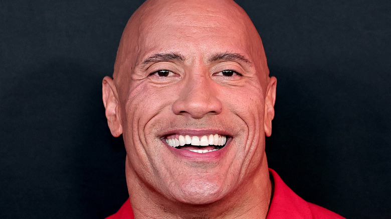 The Rock smiling