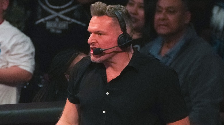 Pat McAfee wearing a headset