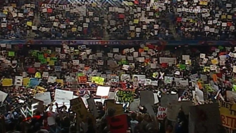 WWE Crowd Signs at No Mercy 1999