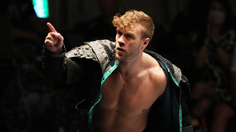 Will Ospreay pointing