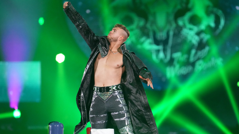 Will Ospreay enters the ring during the New Japan Pro-Wrestling～Wrestle Kingdom 18 in Tokyo Dome on January 04, 2024 in Tokyo, Japan.