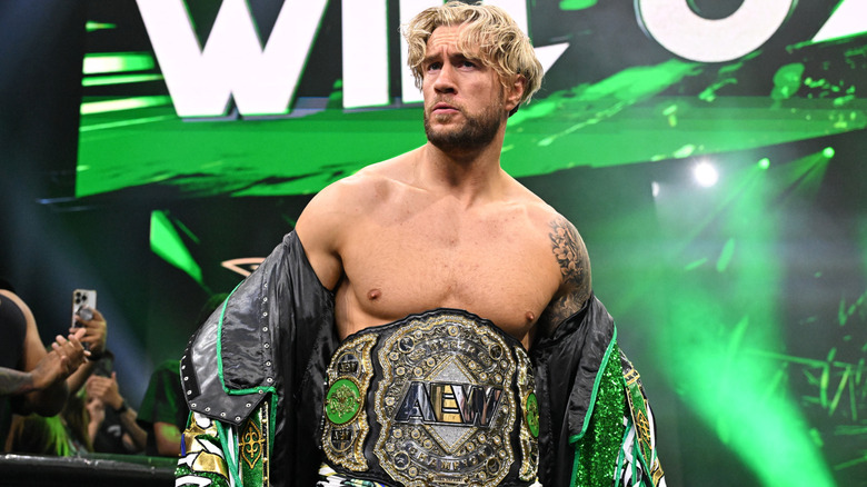 Will Ospreay heads down to the ring, AEW World Championship around his waist, for a match on the September 16, 2026 edition of 