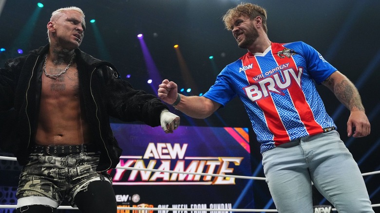 Will Ospreay bands with Darby Allin