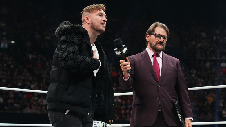 Will Ospreay being interviewed