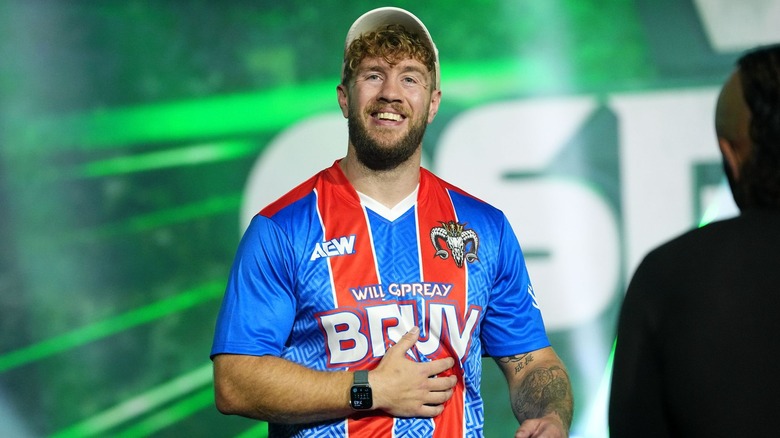 Will Ospreay makes his entrance