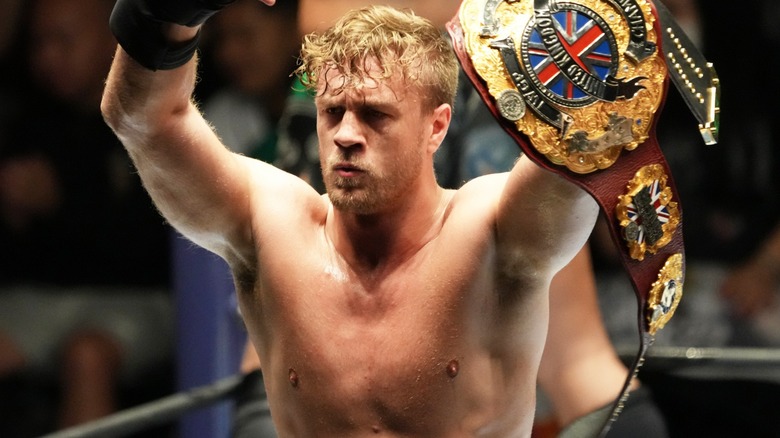 Will Ospreay holds the title high