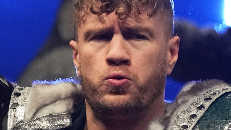 Will Ospreay stares at fans