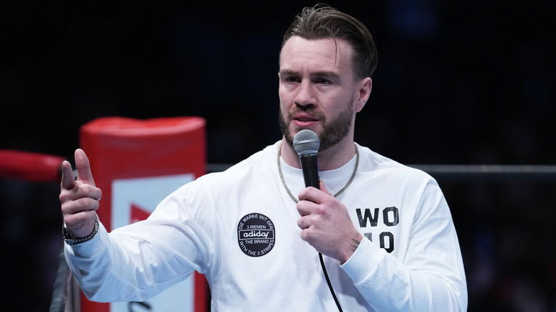 Will Ospreay speaking