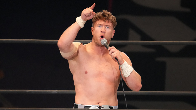Will Ospreay pointing menacingly 