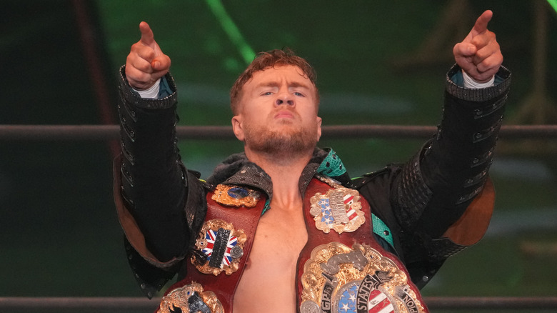 Will Ospreay pointing