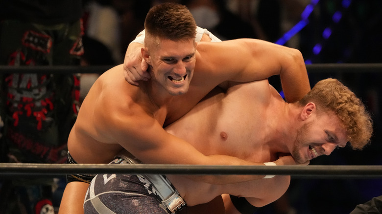 Will Ospreay wrestling Zack Sabre Jr.
