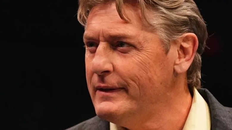 William Regal prepares to speak on "AEW Dynamite"