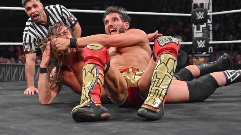 Johnny Gargano gets Adam Cole in the Garga-No-Escape at "WWE NXT" Takeover New York