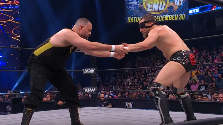 Eddie Kingston and Bryan Danielson tie up