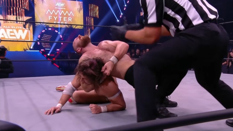 Konosuke Takeshita and Jon Moxley on AEW Dynamite