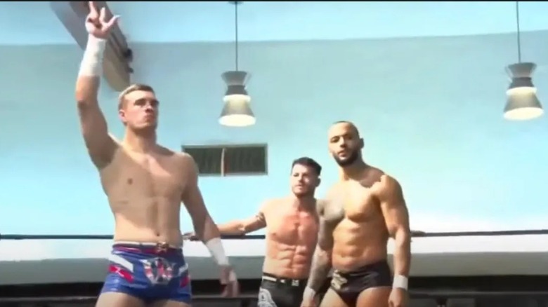 Will Ospreay, Matt Sydal, and Ricochet in PWG