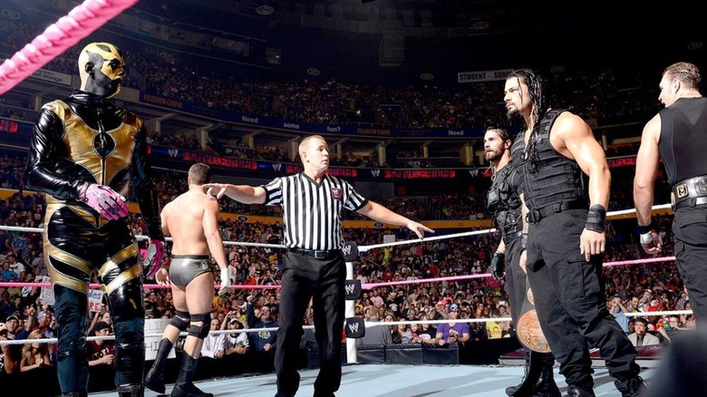 The Rhodes Brothers and The Shield at WWE Battleground 2013