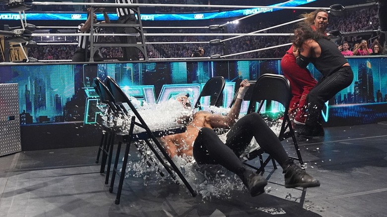 Darby Allin and The Young Bucks at AEW Revolution 2024