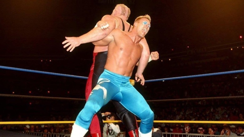 Big Van Vader and Sting at WCW Starrcade 1992