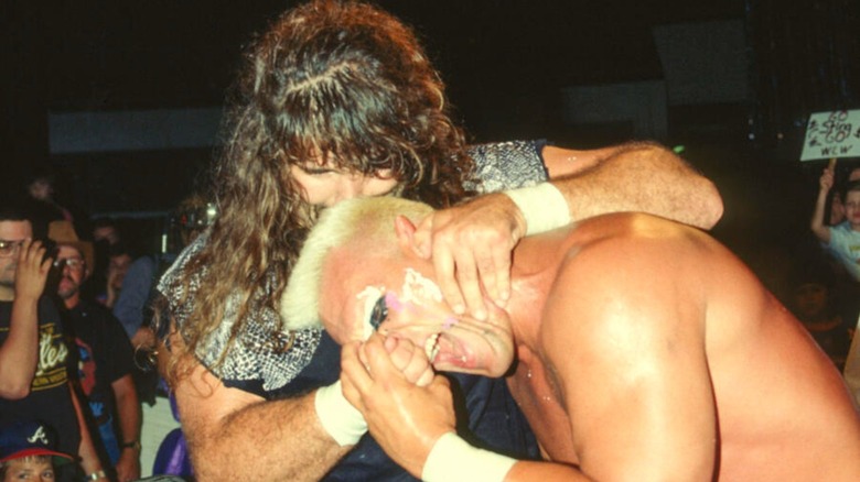 Cactus Jack and Sting at WCW Beach Blast 1992