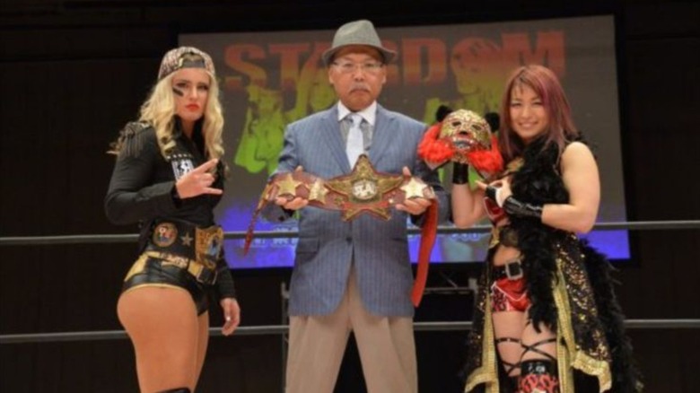 Toni Storm and Io Shirai in STARDOM