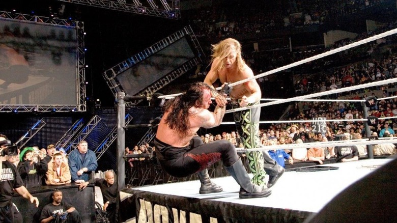 The Undertaker and Shawn Michaels at WWE Royal Rumble 2007