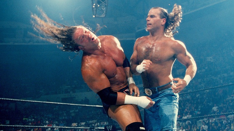 Triple H and Shawn Michaels at WWE SummerSlam 2002