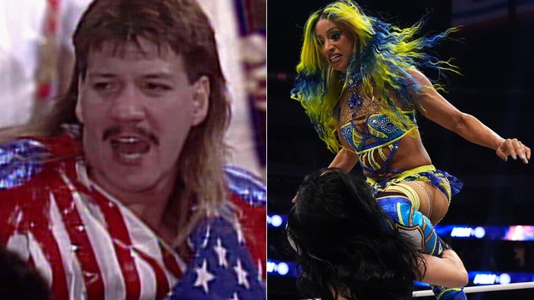 Eddie Guerrero at When Worlds Collide & Mercedes Mone drops Stephanie Vaquer with her knees at Forbidden Door 2024