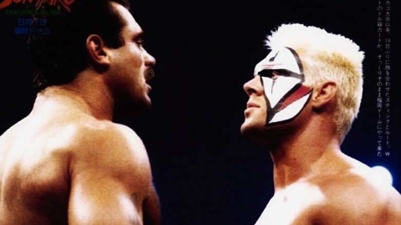 Rick Rude and Sting at NJPW Wrestling Dontaku 1994