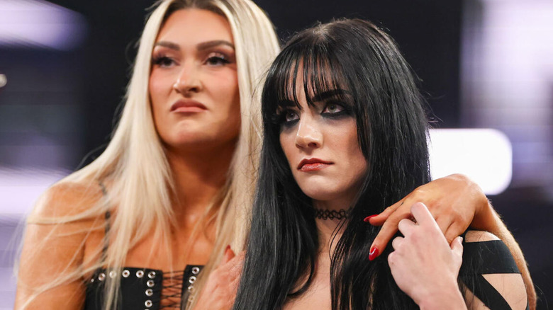 Tatum Paxley stands alongside Izzi Dame