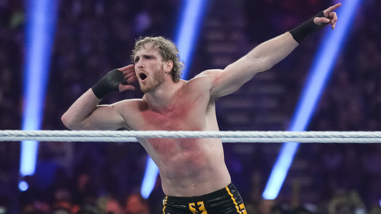 Logan Paul inside the ring 