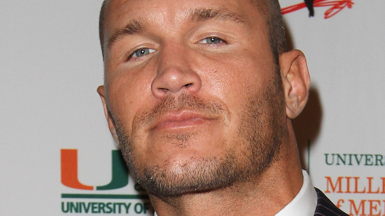 Randy Orton looks up