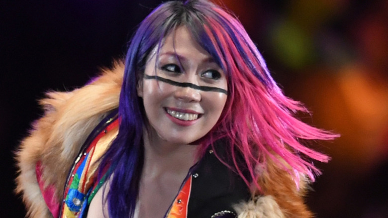 Asuka enters the ring during the WWE Live Tokyo at Ryogoku Kokugikan on June 29, 2019 in Tokyo, Japan.
