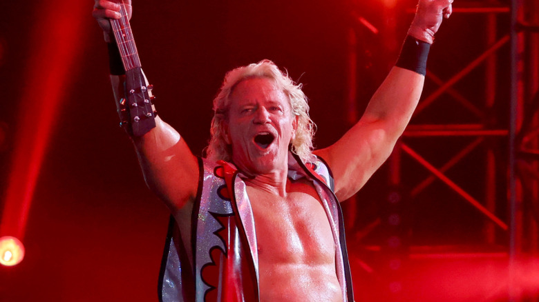 Jeff Jarrett attendsRic Flair's Last Match at Nashville Municipal Auditorium on July 31, 2022 in Nashville, Tennessee.